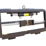 Gaffeltruck sideskifting av gaffelplasseringstilbehør